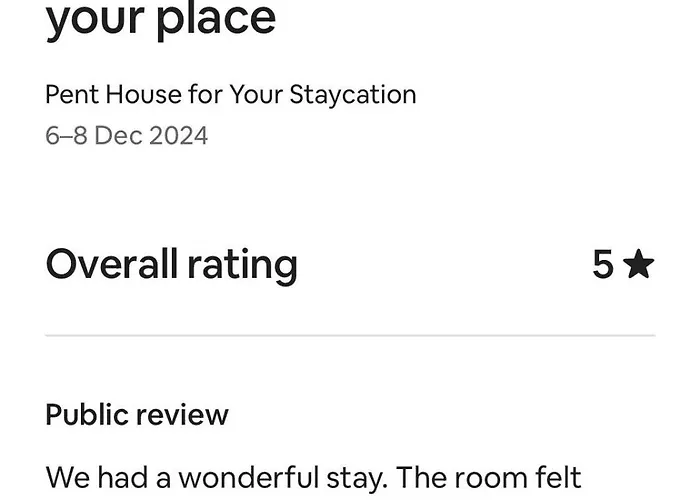 Pent House For Your Staycation *